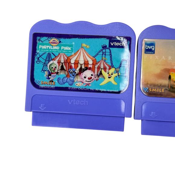 Vtech Vsmile Cars Rev It Up In Radator Spring & Cranium Partyland Park Cartridge - Picture 3 of 5